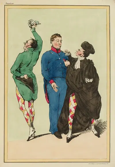Пасквиль. Спаситель и ученый by Феликс Фортюне Деларю, 1830 — digital art print download