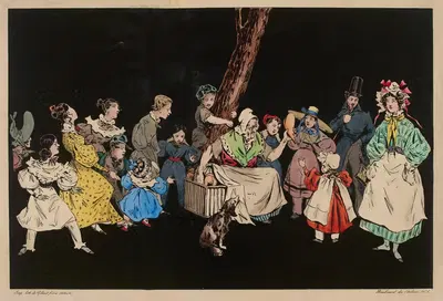 Искушение by Феликс Фортюне Деларю, 1832 — digital art print download