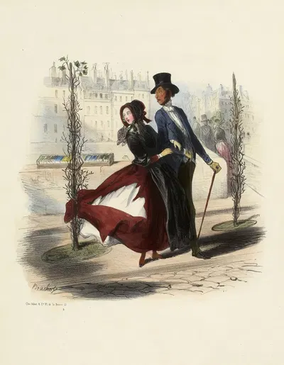 Les Arbres-fagots des quais et boulevards- by Frédéric Bouchot — digital art print download