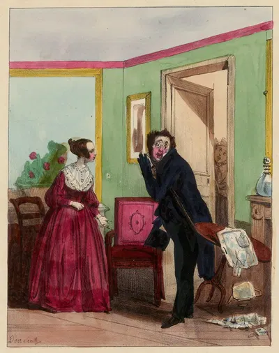 Не обращайте внимания by Фредерик Бушо, 1837 — digital art print download