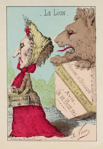 Лев Не проходите мимо И Виктор, который меня ждет. by Эй. Нерак, 1871 — digital art print download