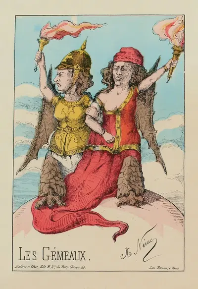 Близнецы. Сиамские братья разрушения by Эй. Нерак, 1871 — digital art print download