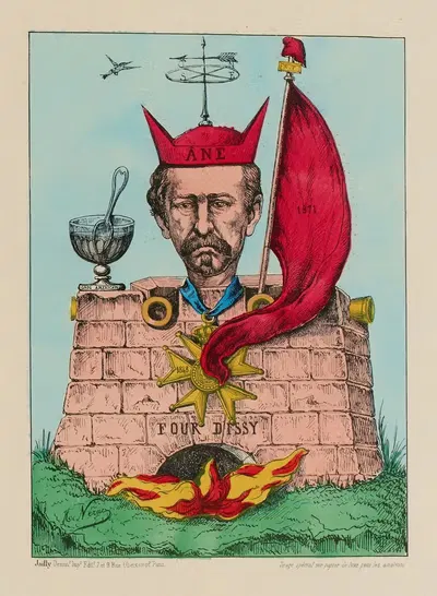 П. Клюсерет – известный как Роза Ветров. Сожжено в 1871 году то, что он обожал в 1848 by Эй. Нерак — digital art print…