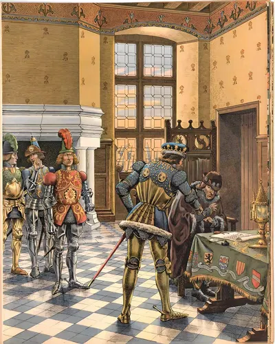 Louis XI – Traité de Péronne by Job (Jacques-Marie-Gaston Onfroy de Bréville) — digital art print download