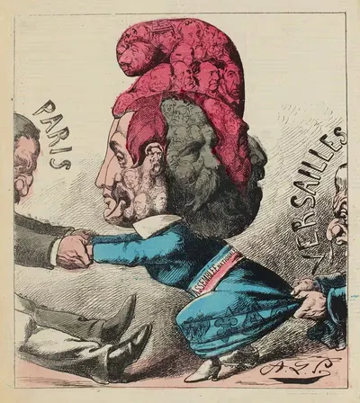 Париж и Версаль by Зют (Альфред Ле Пети), 1871 — digital art print download