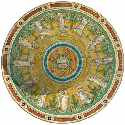 Projet pour la coupole de l'église Saint-François-Xavier by Charles Joseph Lameire — digital art print download