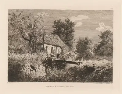 Хижина в Вальерме by Шарль-Жозеф Бовери, 1880 — digital art print download