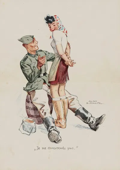 Я не понимаю by Gefreiter Г. Шмидтс, 1940-1944 — digital art print download