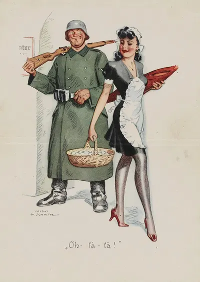 О-ла-ла! by Gefreiter Г. Шмидтс, 1940-1944 — digital art print download