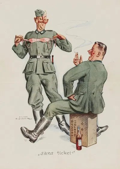 Sans ticket by Gefreiter G. Schmitz, 1940-1944 — digital art print download