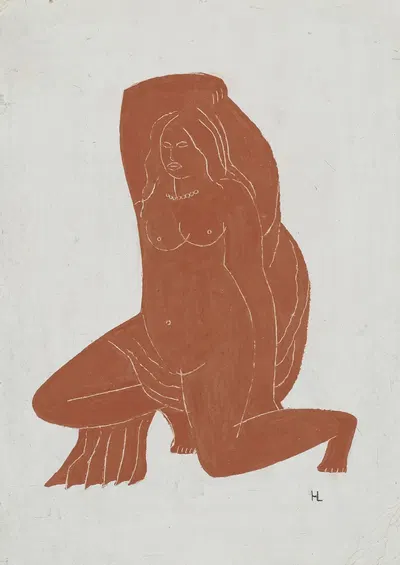 Ню by Анри Лоренс, 1926 — digital art print download