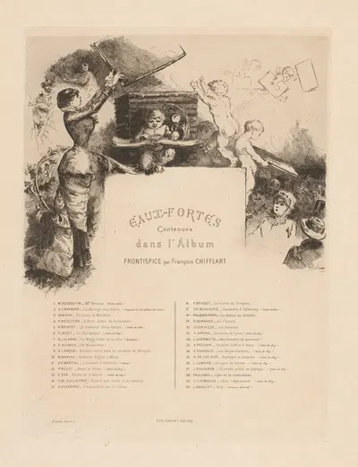 Эстампаж, содержащийся в Альбоме by Анри Сомм, 1880 — digital art print download