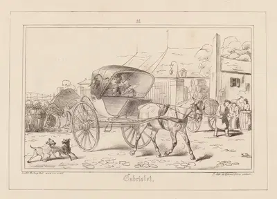 Кабриолет by Карл Лёйо-Гартвиг, 1824-1829 — digital art print download