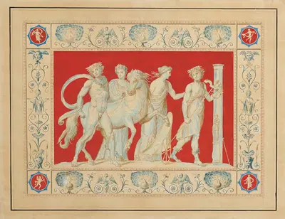 La jeunesse et l'éducation de Dionysus. by Marco Carloni — digital art print download