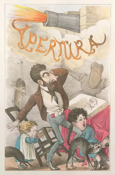 L'esposizione marittima visitata da Dante e Virgilio Pl.02 by Antonio Manganaro, 1871 — digital art print download