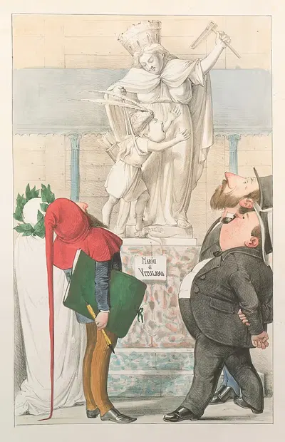 L'esposizione marittima visitata da Dante e Virgilio Pl.05 by Antonio Manganaro, 1871 — digital art print download