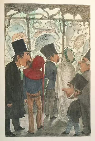 L'esposizione marittima visitata da Dante e Virgilio Pl.26 by Antonio Manganaro, 1871 — digital art print download