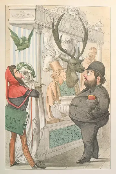 L'esposizione marittima visitata da Dante e Virgilio Pl.27 by Antonio Manganaro, 1871 — digital art print download