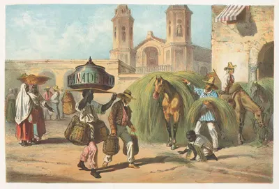 Пандеро и малохеро by Пьер Туссен Фредерик Миаль, 1855 — digital art print download