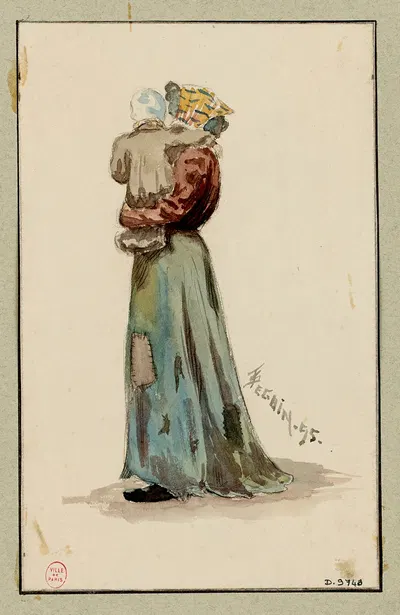 Певица дворов by Ф. Сеган, 1895 — digital art print download