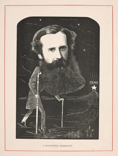 Успешный драматург [Эндрю Холлидей] by Фредерик Уэдди, 1873 — digital art print download
