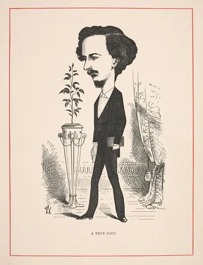 Истинный поэт [Алджернон Чарльз Суинберн] by Фредерик Уэдди, 1873 — digital art print download