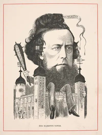 Башня Ее Величества [Уильям Хепуорт Диксон] by Фредерик Уэдди, 1873 — digital art print download
