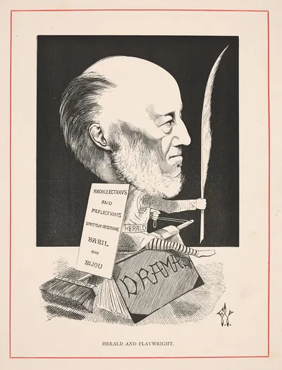 Геральд и драматург [Джеймс Робинсон Плэнш] by Фредерик Уэдди, 1873 — digital art print download