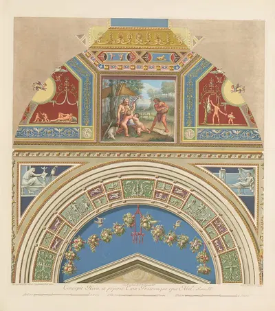 Loggie di Rafaele nel Vaticano Pl.02 by Giovanni Ottaviani, 1772-1777 — digital art print download