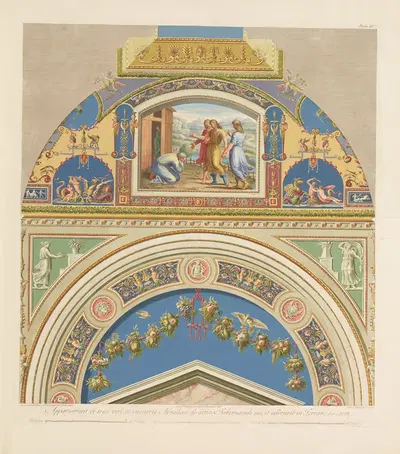 Loggie di Rafaele nel Vaticano Pl.04 by Giovanni Ottaviani, 1772-1777 — digital art print download