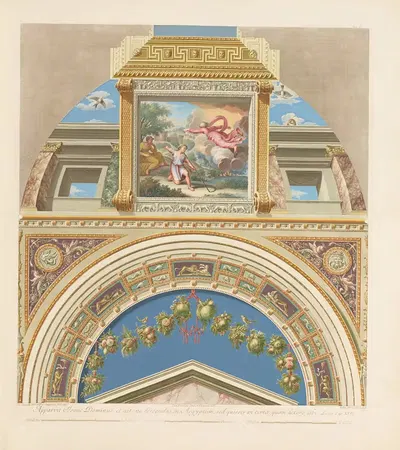 Loggie di Rafaele nel Vaticano Pl.05 by Giovanni Ottaviani, 1772-1777 — digital art print download