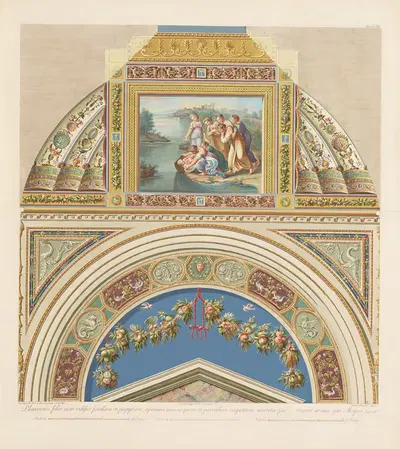 Loggie di Rafaele nel Vaticano Pl.08 by Giovanni Ottaviani, 1772-1777 — digital art print download