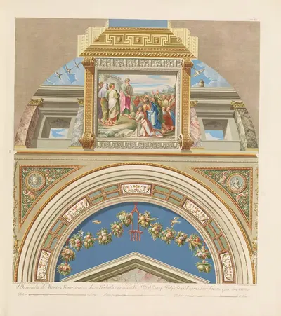 Loggie di Rafaele nel Vaticano Pl.09 by Giovanni Ottaviani, 1772-1777 — digital art print download