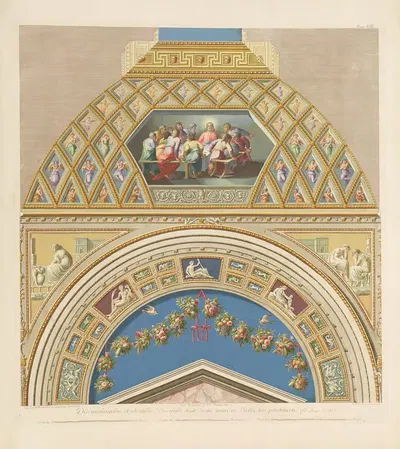 Loggie di Rafaele nel Vaticano Pl.13 by Giovanni Ottaviani, 1772-1777 — digital art print download