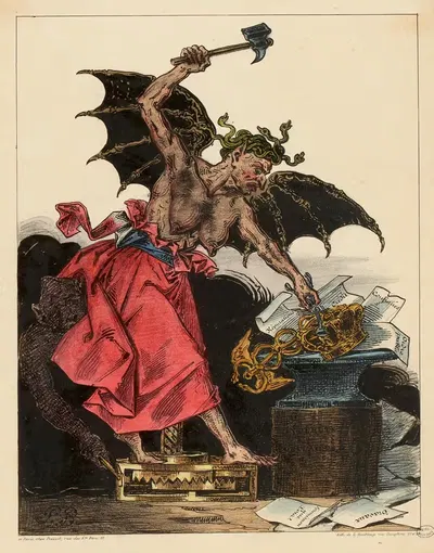 Революция by Л. Ублу, 1830 — digital art print download