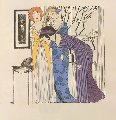 Les robes de Paul Poiret Pl.03 by Paul Iribe, 1908 — digital art print download