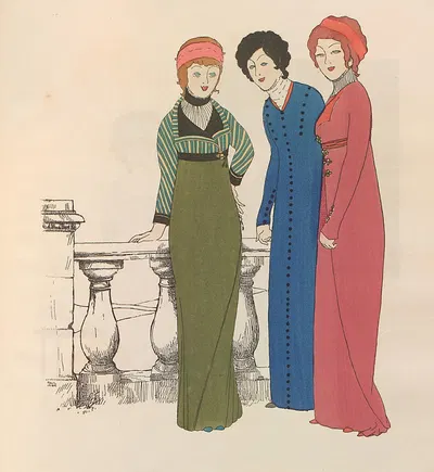 Les robes de Paul Poiret Pl.07 by Paul Iribe, 1908 — digital art print download