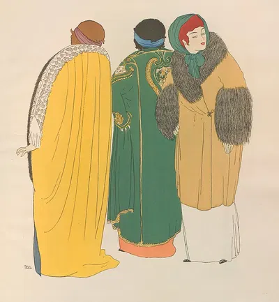 Платья Поля Пуаре Pl.09 by Поль Ириб, 1908 — digital art print download