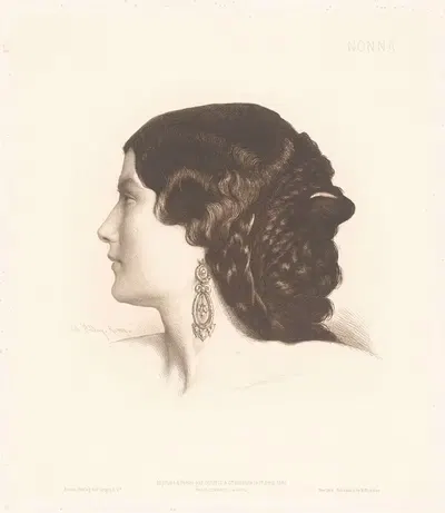 Нонна by Шарль Альфонс Поль Белле, 1869 — digital art print download