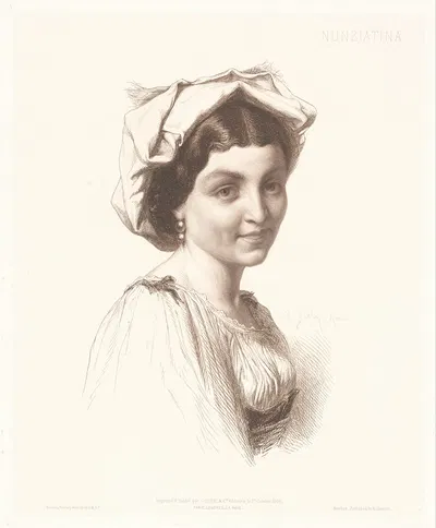Нунциатина by Шарль Альфонс Поль Белле, 1869 — digital art print download