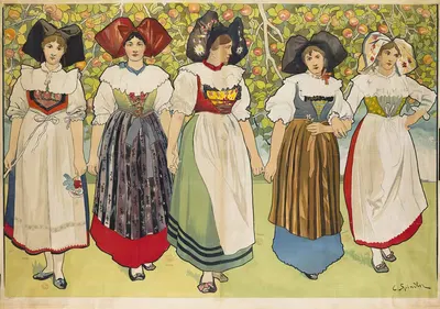 Эльзаски by Шарль Спиндлер, 1900 — digital art print download