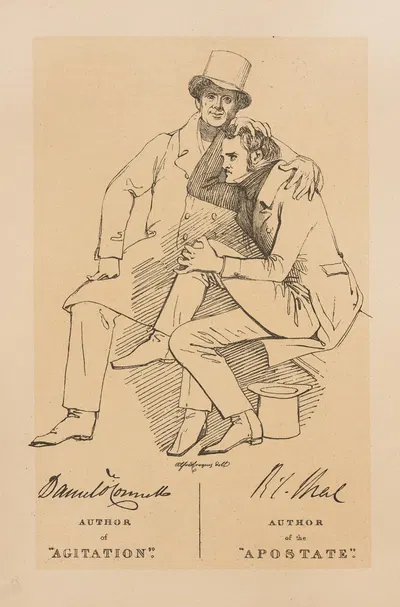 Даниэль О'Коннелл, автор 'Агитации'; Р.Л. Шил, автор 'Отступника' by Даниэль Макиллис, 1873 — digital art print download