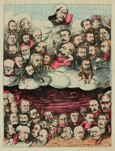 Небо и ад в 1881 году by Эмиль Коль, 1881 — digital art print download