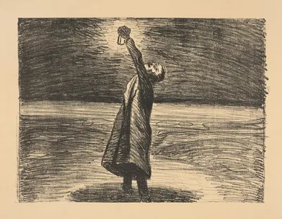 The Lantern by Ernst Barlach, 1919 — digital art print download