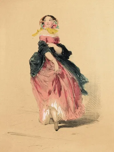 Красавица ночи by Эусебио Планаc, 1853 — digital art print download
