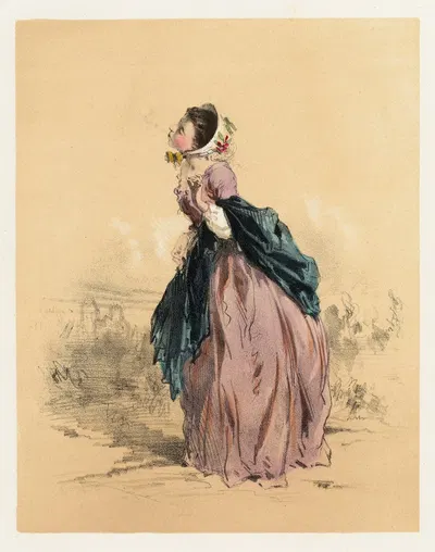 Камелия by Эусебио Планаc, 1853 — digital art print download
