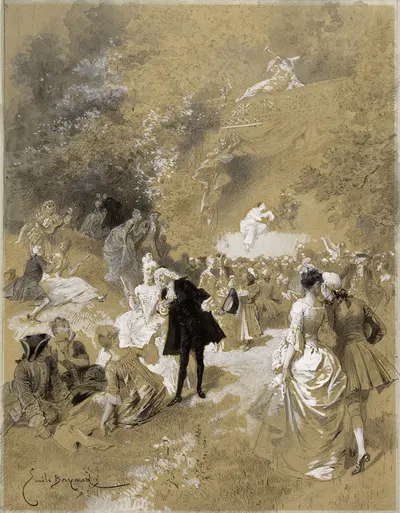 Праздник у Терезы by Жорж Антуан Рошегросс, 1886 — digital art print download