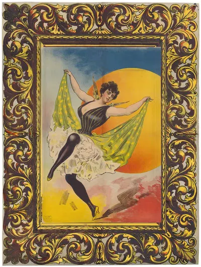 Танцовщица с рамкой by Дж. Вайнер, 1890-1900 — digital art print download