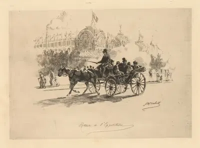 Retour de L'Exposition by John Ames Mitchell, 1878 — digital art print download