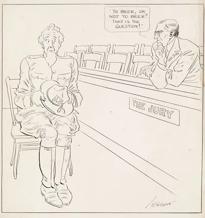 В руках жюри. Он за или против драфта by Джон Тинни МаКкатчон, 1917 — digital art print download